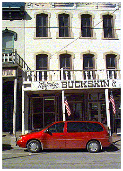 My van on mainstreet Virginia City