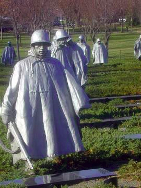 Washington DC, Korean War memorial