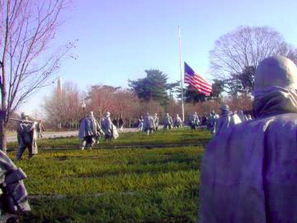 Washington DC, Korean War memorial