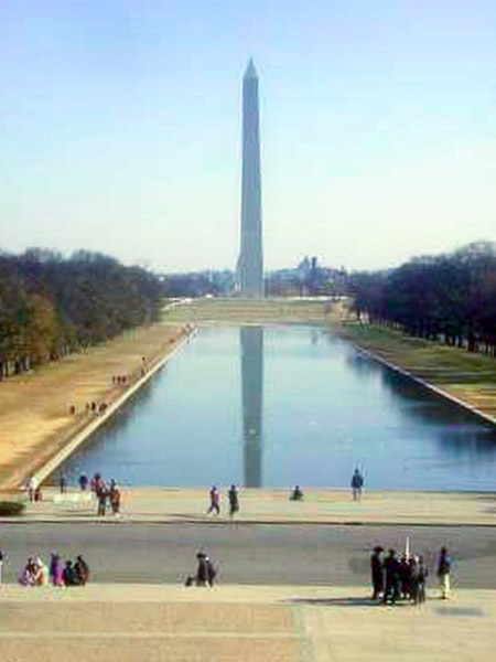Washington DC, Washington monument from the Lincoln memorial