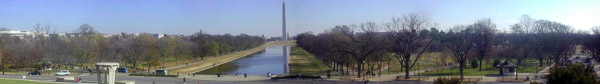 Washington DC, Washington monument from the Lincoln memorial