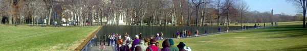 Washington DC, Vietnam War memorial wall