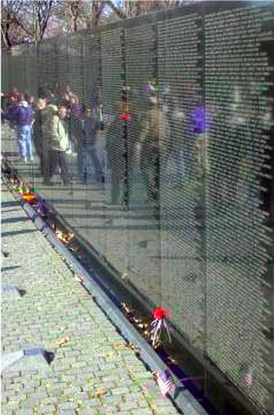 Washington DC, Vietnam War memorial wall