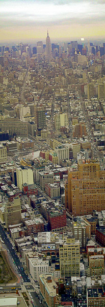 New York City view from World Trade center