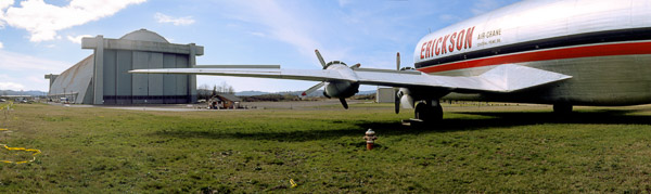 Tillamook Air Museum. blimp hanger in the background