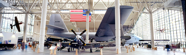 Hughes H-4 Hercules ("Spruce Goose") and P-51 Mustang