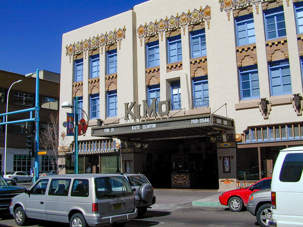 Downtown section of Route 66. Kimo Theater details