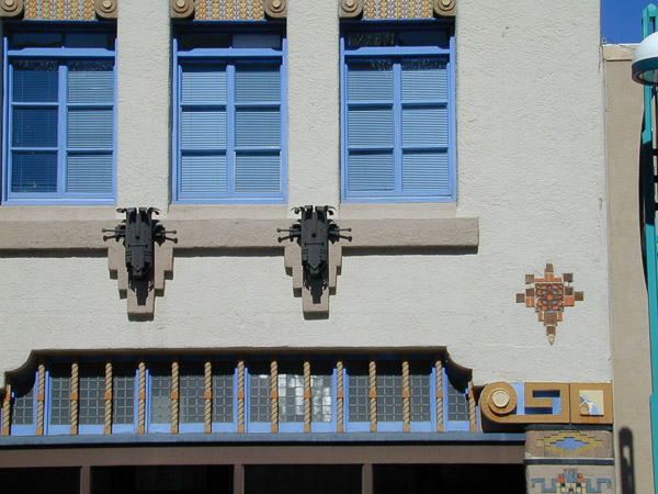 Downtown section of Route 66. Kimo Theater details