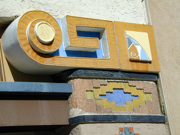 Downtown section of Route 66. Kimo Theater details