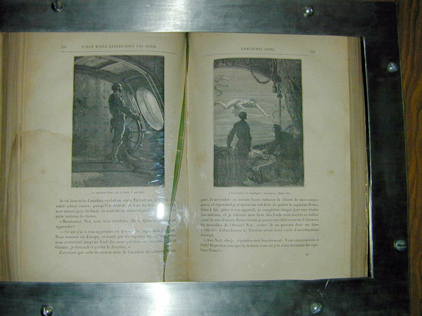 The Submarine Force Library and Museum. 1892 edition of the 20,000 Leagues under the Sea.
