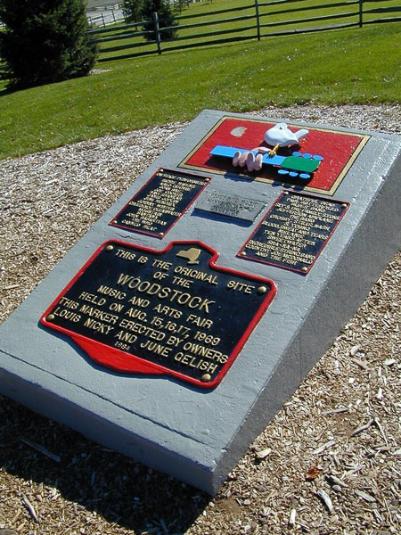 Woodstock location and monument