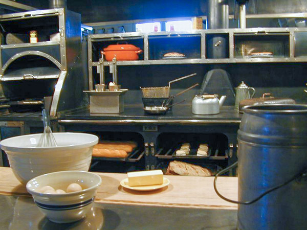 Hearst Castle at Christmas, kitchen