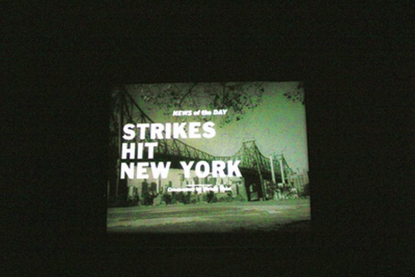 Paramount Theater showing 20,000 Leagues Under the Sea, news reel