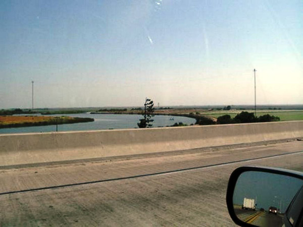 Driving through the delta area