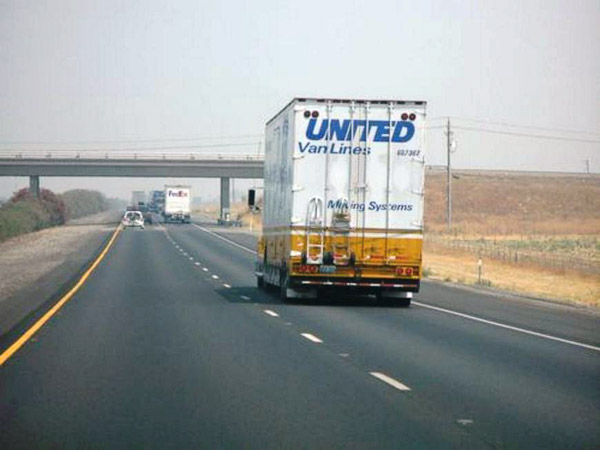 Driving through the delta area