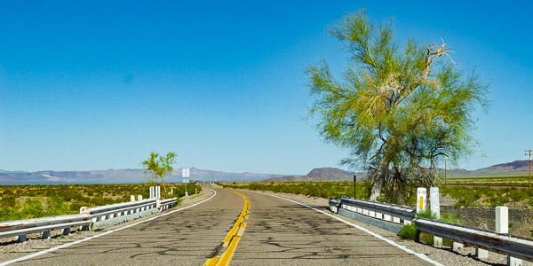 Route 66 through the Mojave Desert