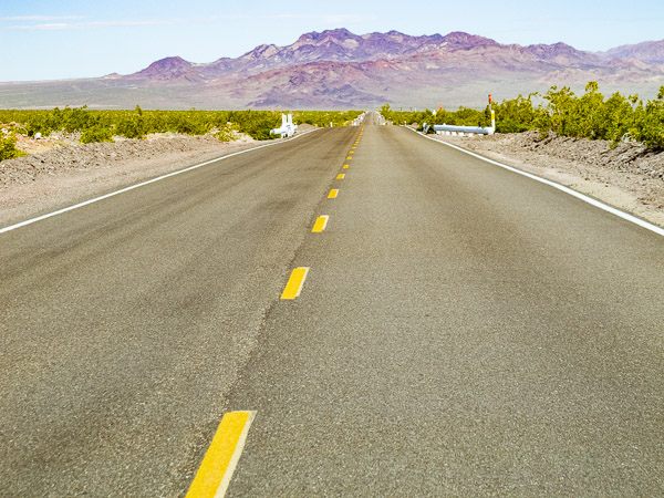 Route 66 through the Mojave Desert
