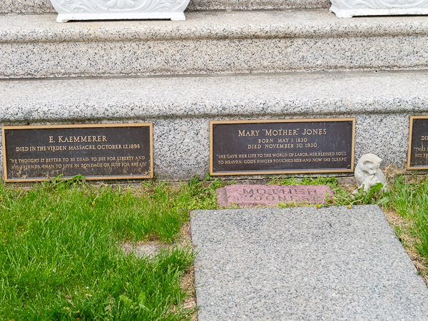 Mother Jones monument and gravesite, Union Miners Cemetery, Mt. Olive, IL
