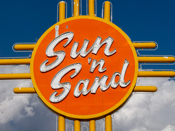 Sun'n Sand Motel sign, Santa Rosa, NM