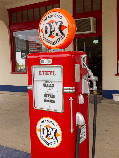 Eagle (D-X) Service Station, Afton, OK. Housing a collection or Route 66 memoribillia and Packard cars.