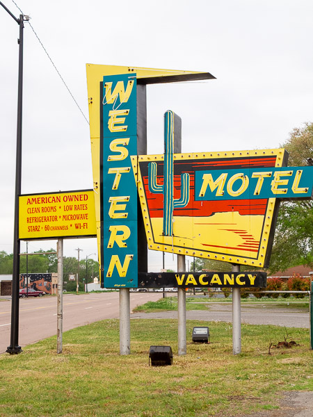 Western Motel Sign, Sayre, OK