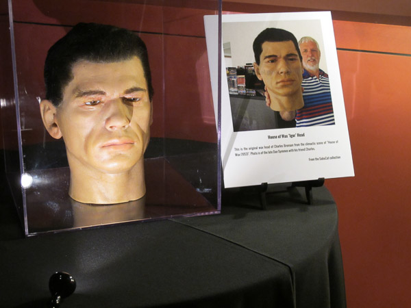 Egyptian Theater, Charles Bronson's head prop from House of Wax movie