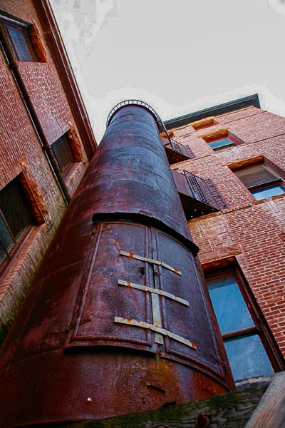 Preston Castle/Preston School of Industry, fire escape slide
