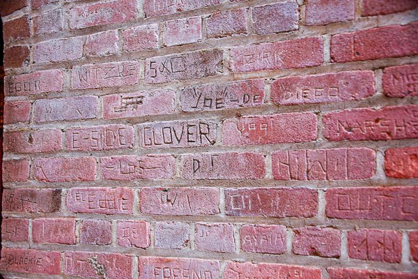 Preston Castle/Preston School of Industry, bricks with names enscribed