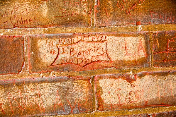 Preston Castle/Preston School of Industry, bricks with names enscribed