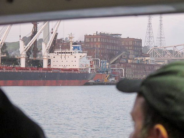 Sturgeon fishing on Suison Bay, leaving Vallejo