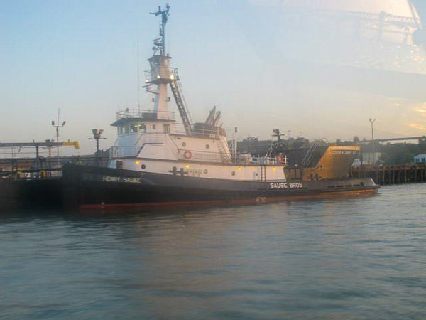 Sturgeon fishing on Suison Bay, leaving Vallejo