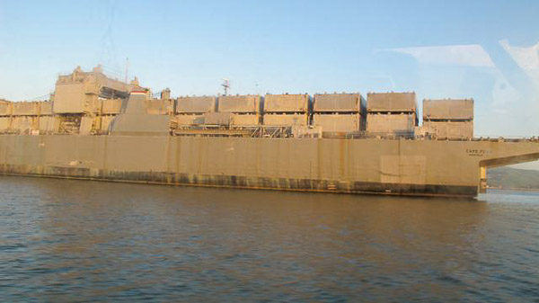 Sturgeon fishing on Suison Bay, mothball fleet