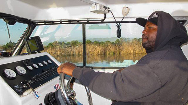 Sturgeon fishing on Suison Bay, Capt’n Steve of Hook'd Up Sport Fishing