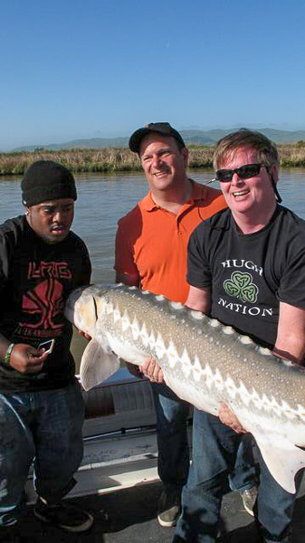 Sturgeon fishing on Suison Bay