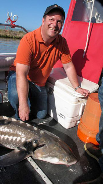 Sturgeon fishing on Suison Bay