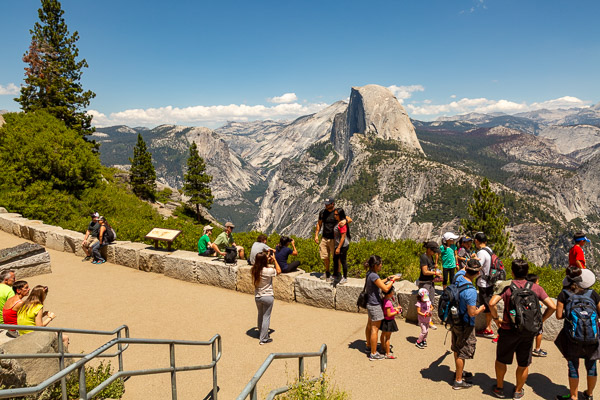 Yosemite National Park CA, Half Dome from Glacier Point