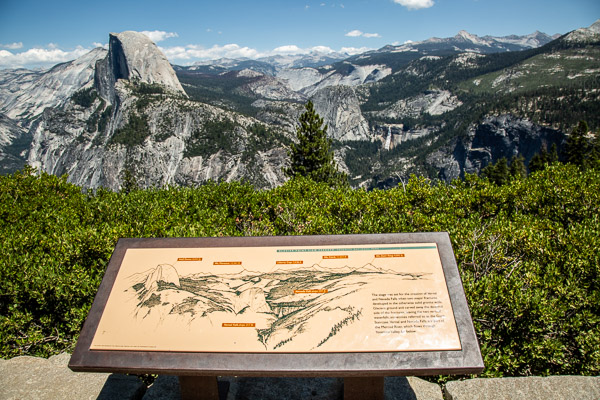 Yosemite National Park CA, Half Dome from Glacier Point