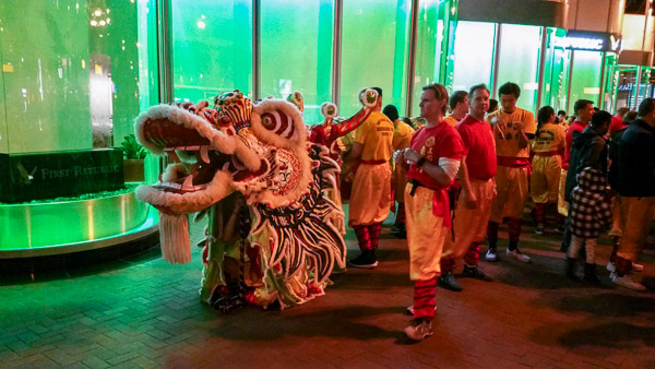 San Francisco Chinese New Years parade staging area for the parade