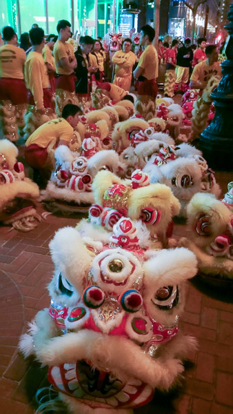 San Francisco Chinese New Years parade staging area for the parade