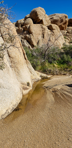 I visited after a rainy week and did find some water still around
