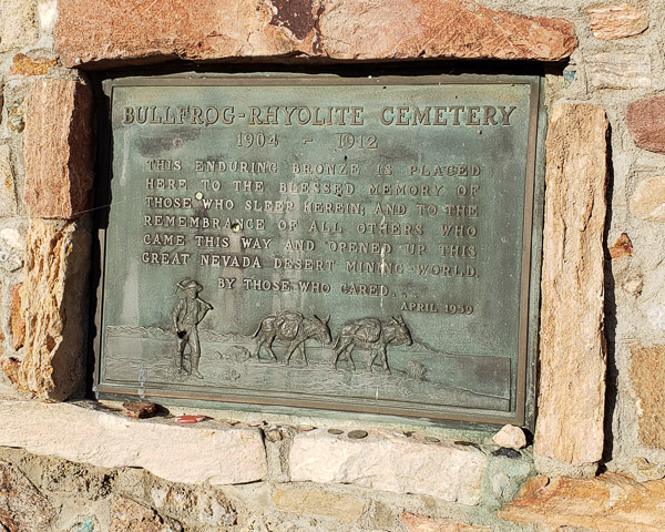 Bullfrog-Rhyolite Cemetery