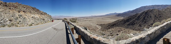 View from Montezuma Valley Road Lookout to Anza Borrego State Park