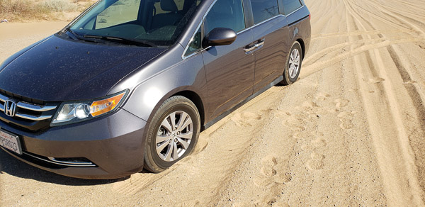 Stuck in the soft sand