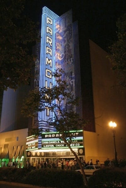 Paramount Theater showing 20,000 leagues under the sea